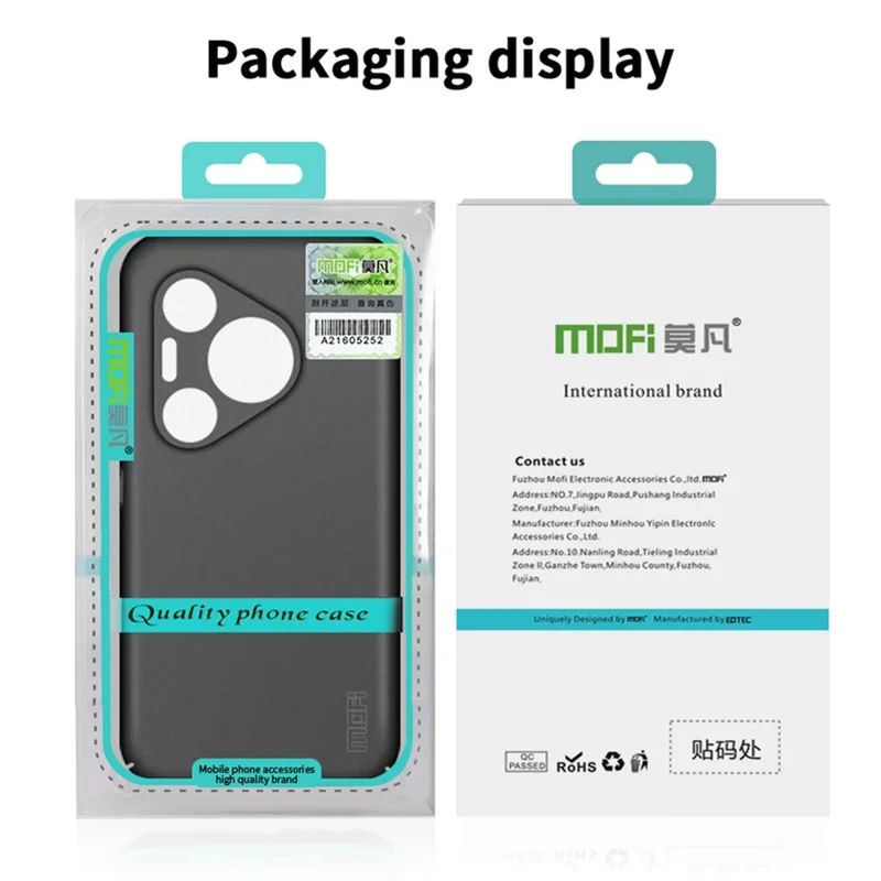 MOFI Shield Matte Series for Huawei Pura 70 Pro / 70 Pro+ Case Hard PC Protective Phone Cover - Black