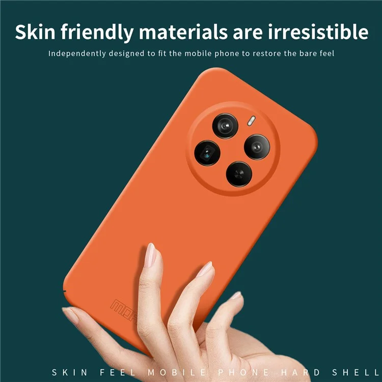 MOFI JK Qin Series For Realme 12 Pro 5G / 12 Pro+ 5G Case TPU+Acrylic Skin-touch Phone Cover - Orange