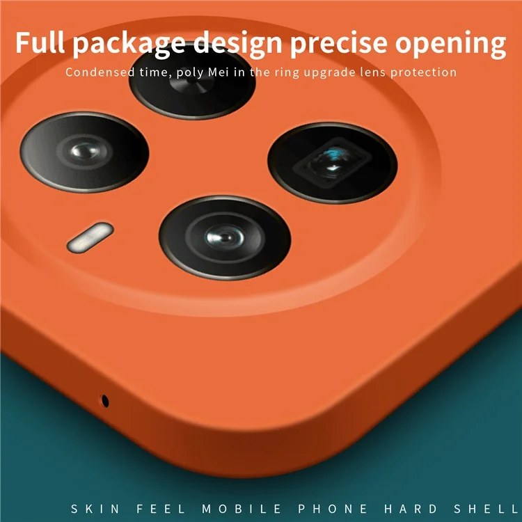 MOFI JK Qin Series For Realme 12 Pro 5G / 12 Pro+ 5G Case TPU+Acrylic Skin-touch Phone Cover - Orange