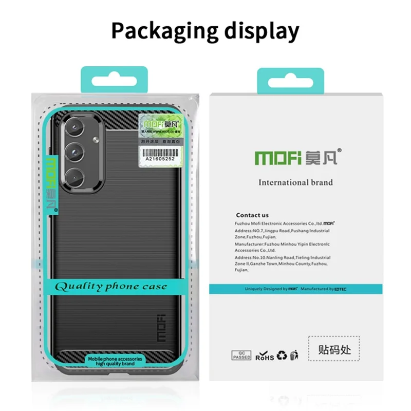 MOFI JK TPU Series-1 For Samsung Galaxy M55 5G / C55 5G / F55 5G Case Anti-Drop Soft TPU Phone Cover - Black
