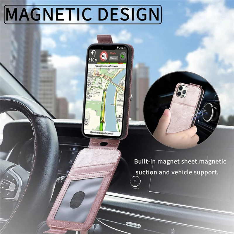 For Samsung Galaxy S24 Ultra Case Zipper Wallet Leather Cover Cell Phone Accessory Wholesale - Rose Gold