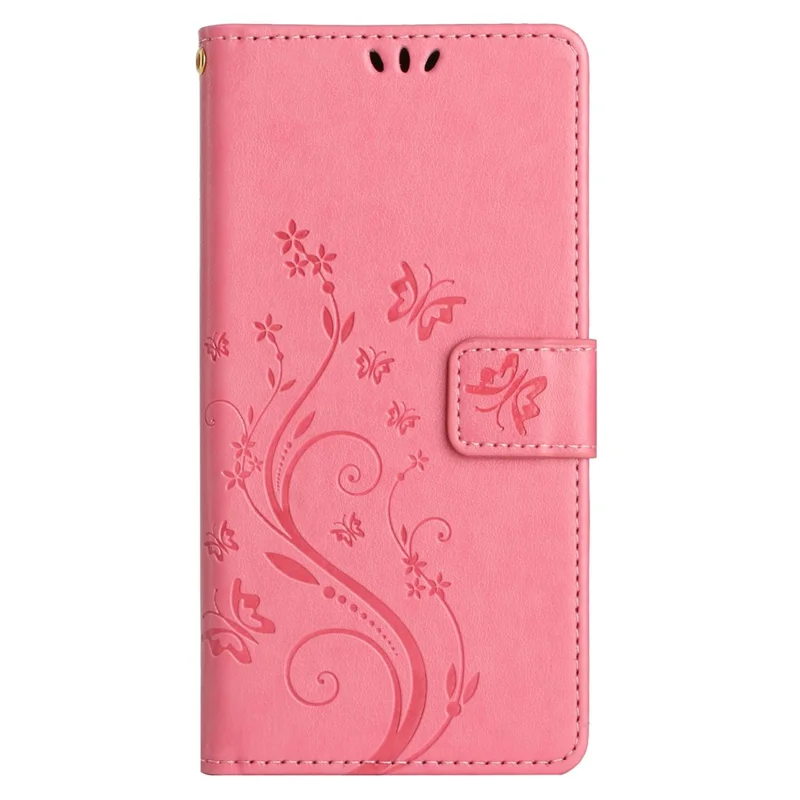 For Google Pixel 9 / Pixel 9 Pro Case Butterfly Pattern PU Leather Wallet Phone Cover - Pink