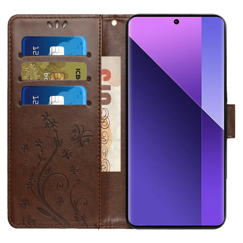 For Google Pixel 9 / Pixel 9 Pro Case Butterfly Pattern PU Leather Wallet Phone Cover - Brown