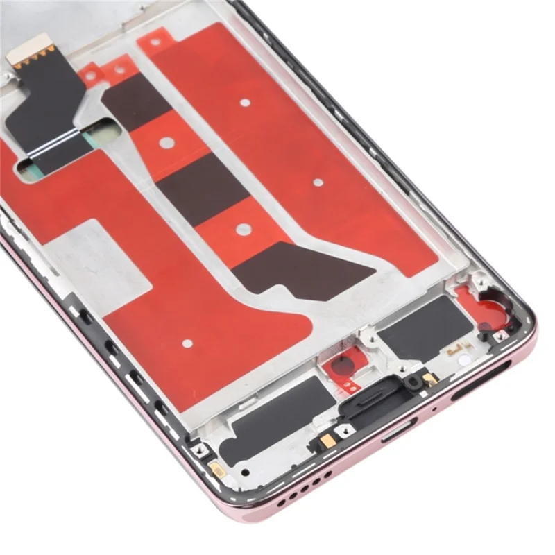 För Honor 50 OEM-klass S OLED-skärm och digitizermontering + ram (utan logotyp) - Rosa