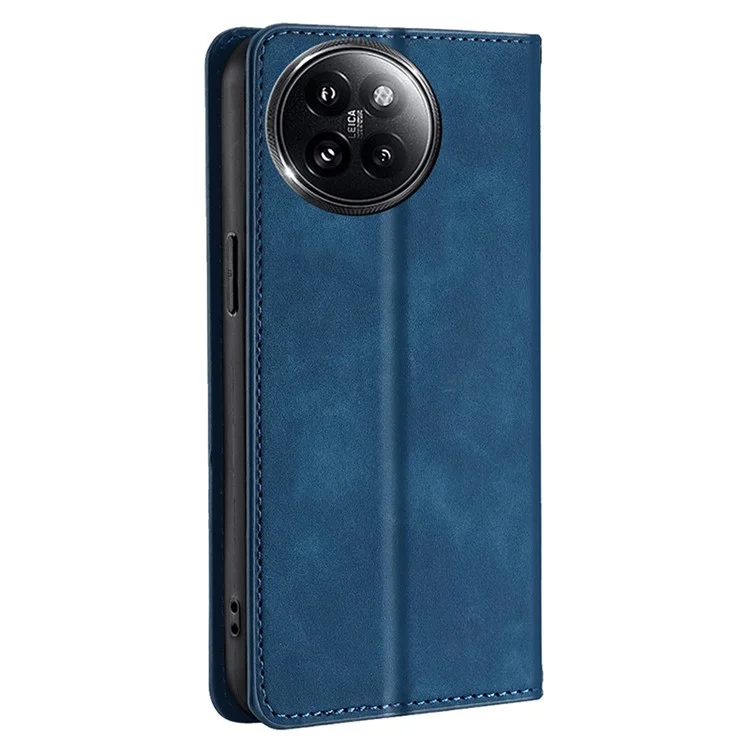 Pour Xiaomi Civi 4 Pro 5G / 14 Civi 5G Étui Porte-Cartes Fermeture Magnétique en Cuir - Bleu