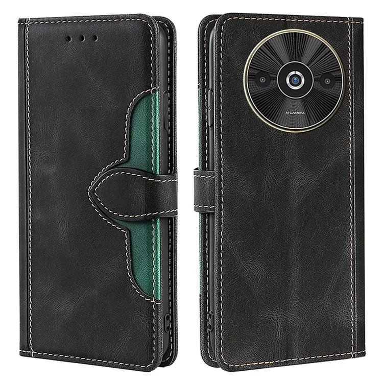 For Xiaomi Redmi A3 4G / Poco C61 4G Cover PU Leather Wallet Mobile Phone Case Wholesale - Black