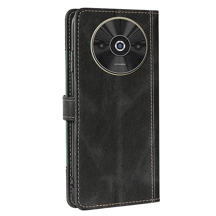 For Xiaomi Redmi A3 4G / Poco C61 4G Cover PU Leather Wallet Mobile Phone Case Wholesale - Black