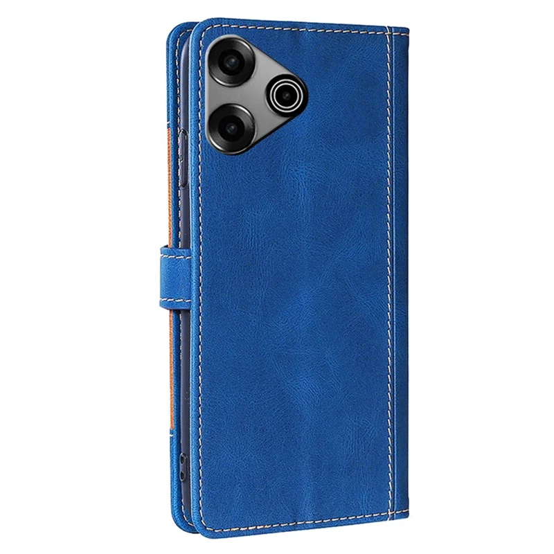 For TECNO Pova 6 Pro 5G Leather Wallet Cover Smart Phone Case   - Blue