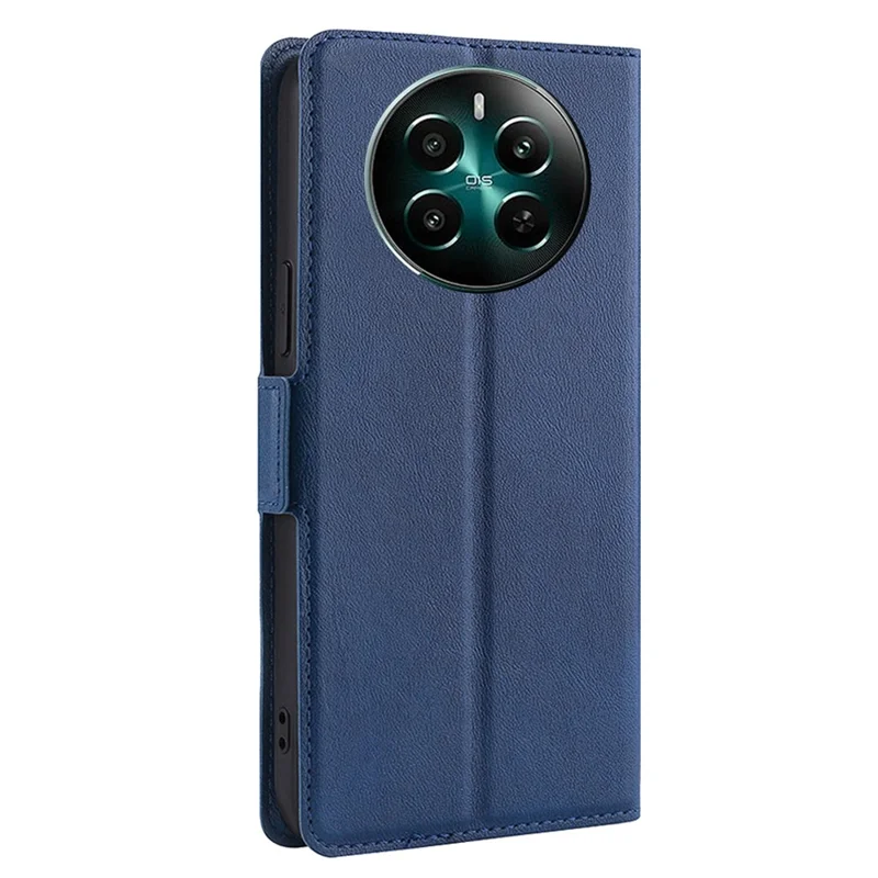 For Realme 12 4G / 12+ 5G Case Leather Phone Cover Mobile Accessories   - Blue