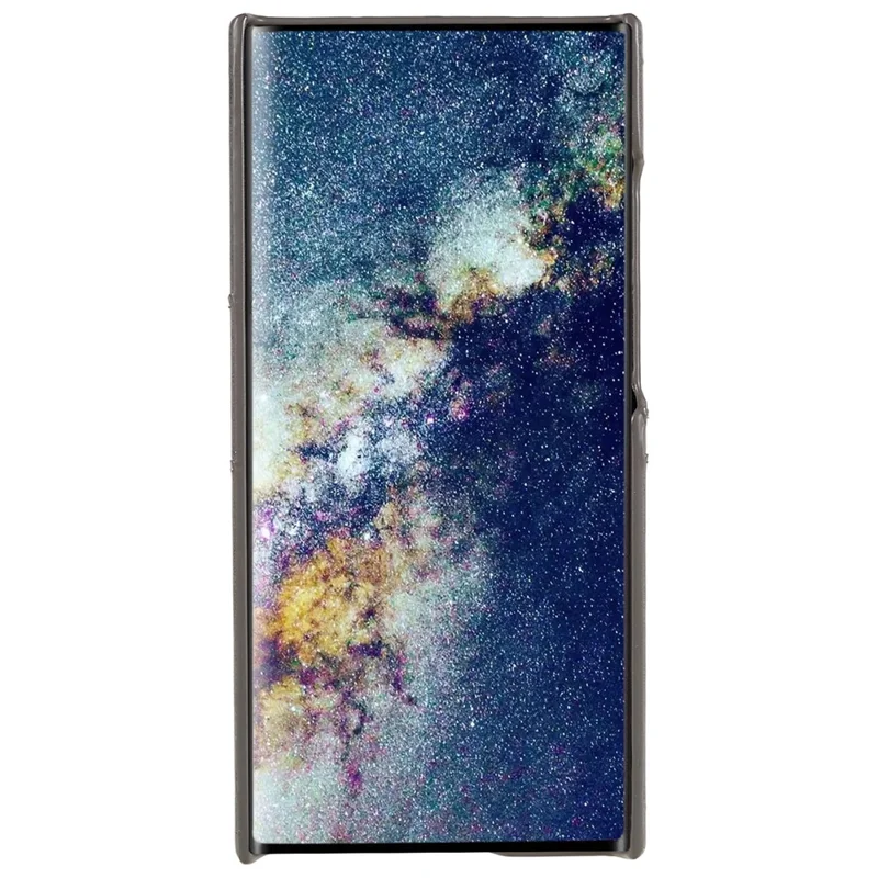 For Samsung Galaxy S24 Ultra Case 2 Card Slots PU+PC Phone Cover - Grey