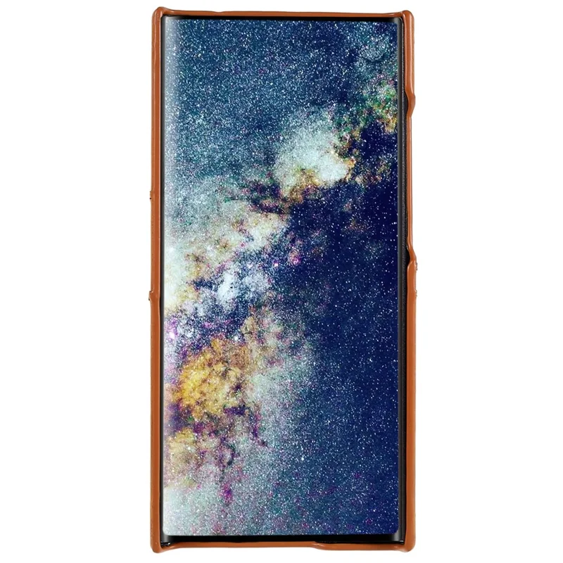 For Samsung Galaxy S24 Ultra Case 2 Card Slots PU+PC Phone Cover - Brown