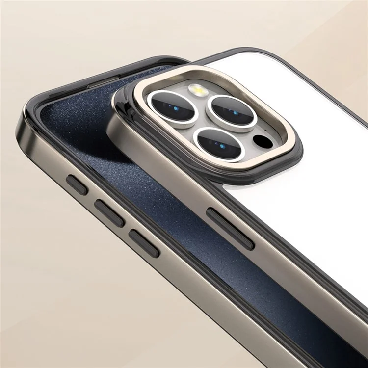 For iPhone 13 Pro 6.1 inch Case TPU+PC Electroplating Edges Phone Cover - Gold