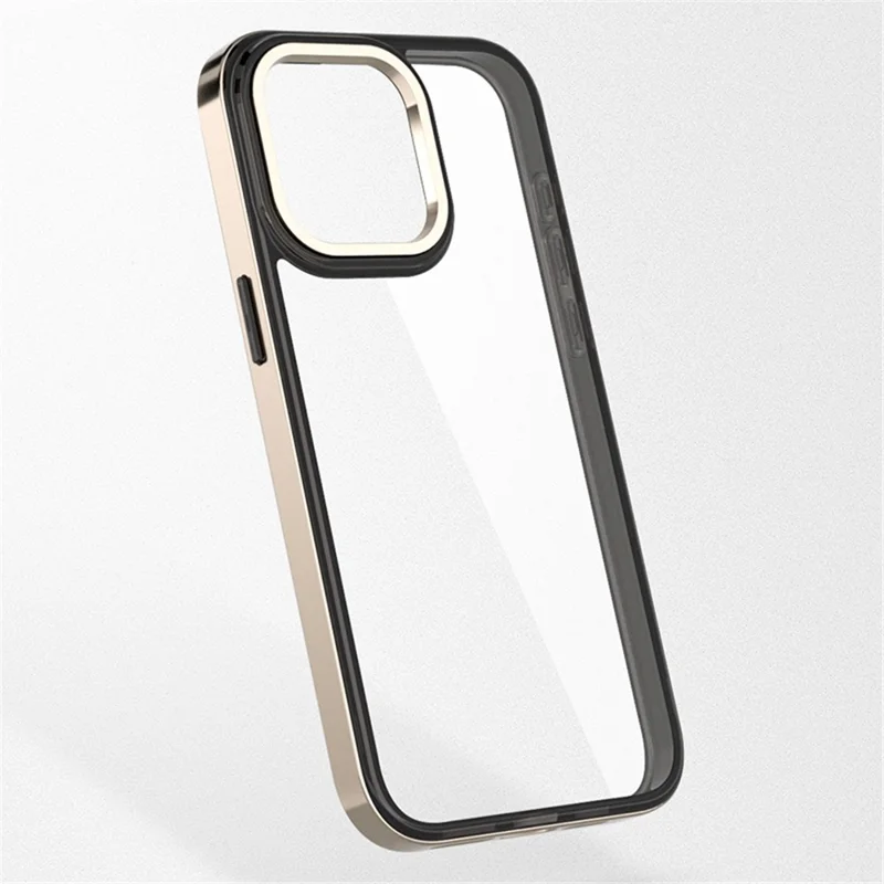 For iPhone 13 Pro 6.1 inch Case TPU+PC Electroplating Edges Phone Cover - Blue