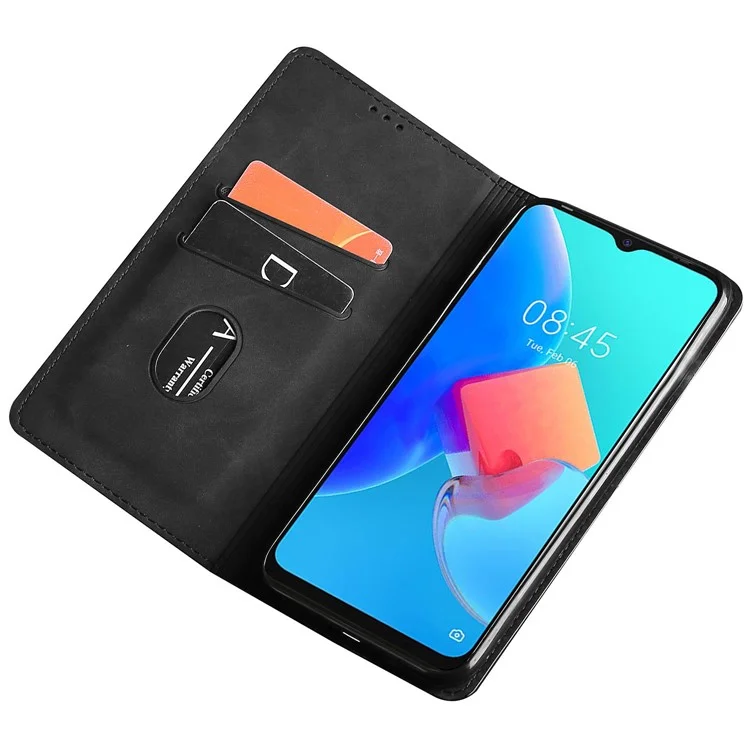 For TECNO Spark 20 Pro+ PU+TPU Wallet Phone Case Mobile Accessories Wholesale - Black