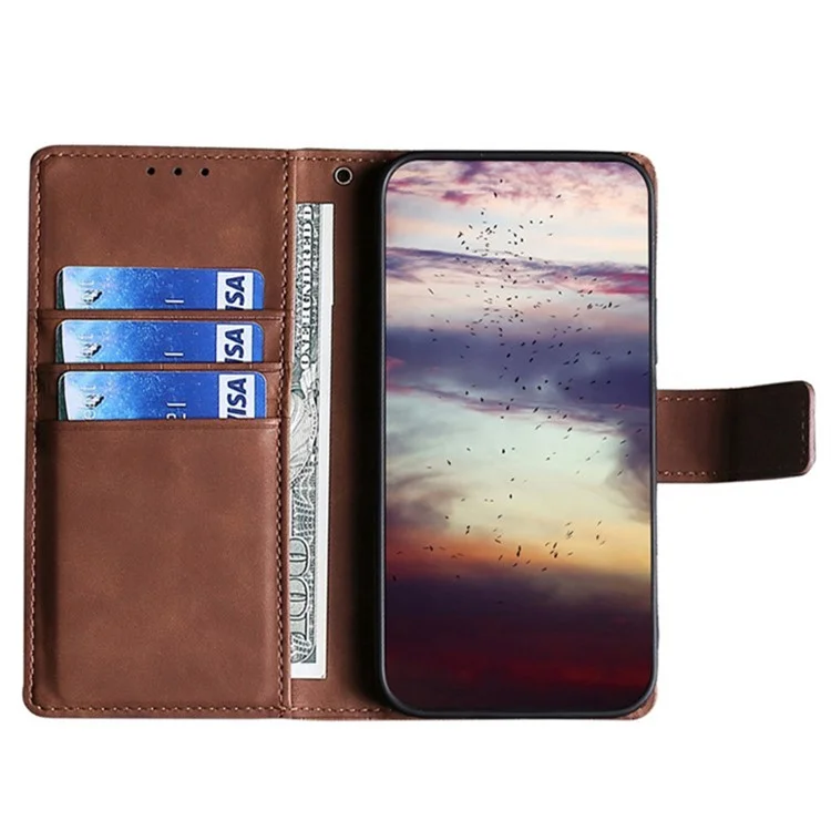 For TECNO Spark 20 Pro+ Phone Case Crocodile Texture PU Leather Protective Cover - Brown