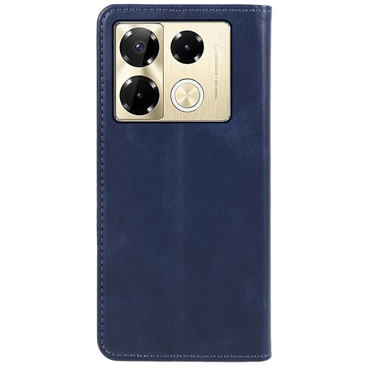 For Infinix Note 40 Pro 4G / 5G / Infinix Note 40 Pro+ Case Magnetic Flip Leather Phone Cover - Blue