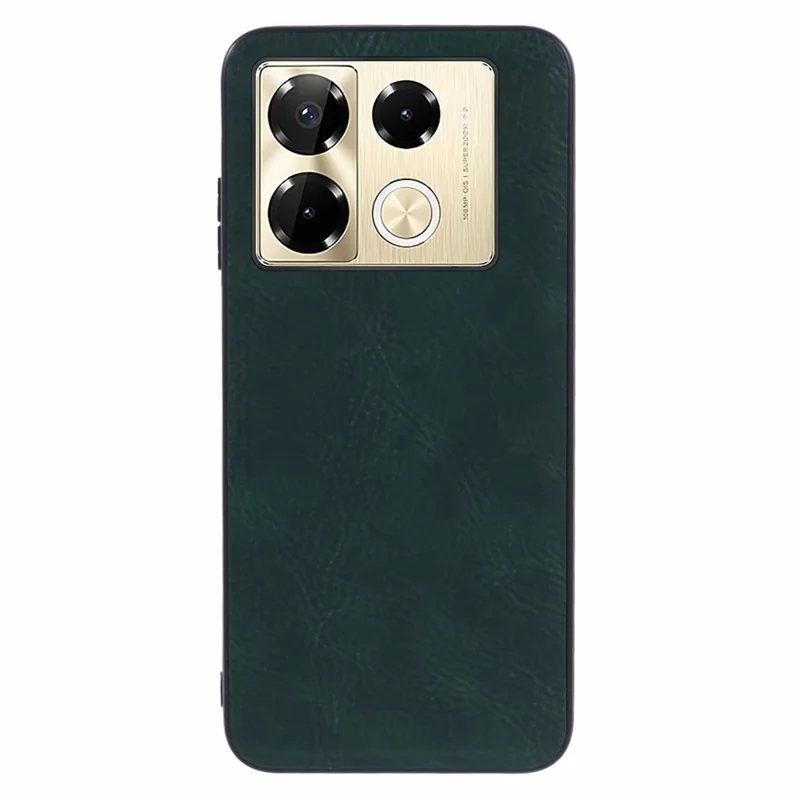 For Infinix Note 40 Pro 4G / 5G / Infinix Note 40 Pro+ Case Retro PU Leather Coating Phone Back Cover - Green