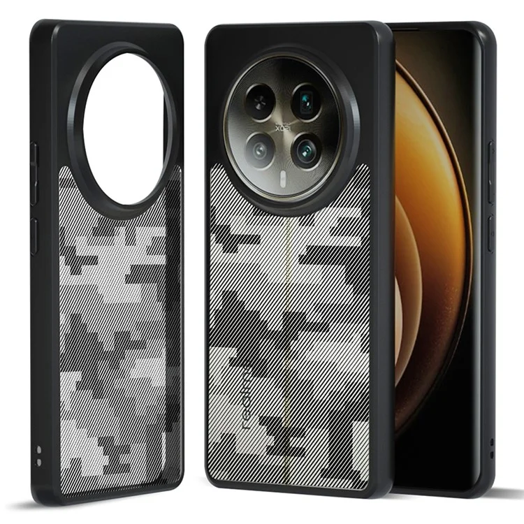 IBMRS For Realme 12 Pro 5G / 12 Pro+ 5G Case TPU+PC Cover Phone Accessories Distributors - Grid Camouflage