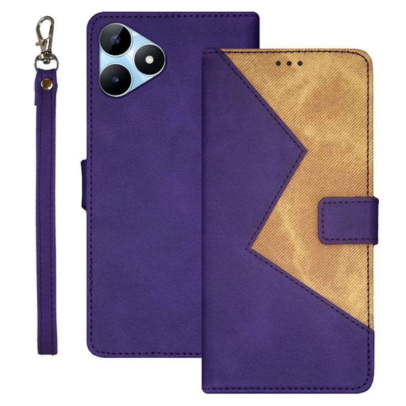 IDEWEI For Realme Note 50 4G Card Slots Case Leather Cover Phone Accessories Distributors - Purple