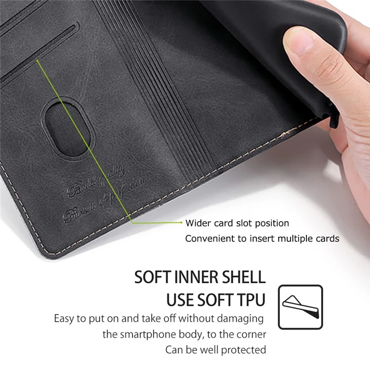 For TECNO Spark 20 Pro+ Phone Case Dual Color Splicing Leather Flip Cover Mobile Accessories Wholesale - Black+Grey