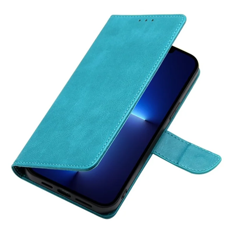 For Infinix Note 40 Pro 5G Case Calf Texture Wallet Stand Leather Phone Cover - Baby Blue