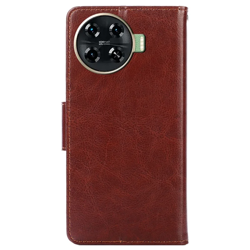 For TECNO Spark 20 Pro+ Leather Phone Case Mobile Accessories   Suppliers - Brown