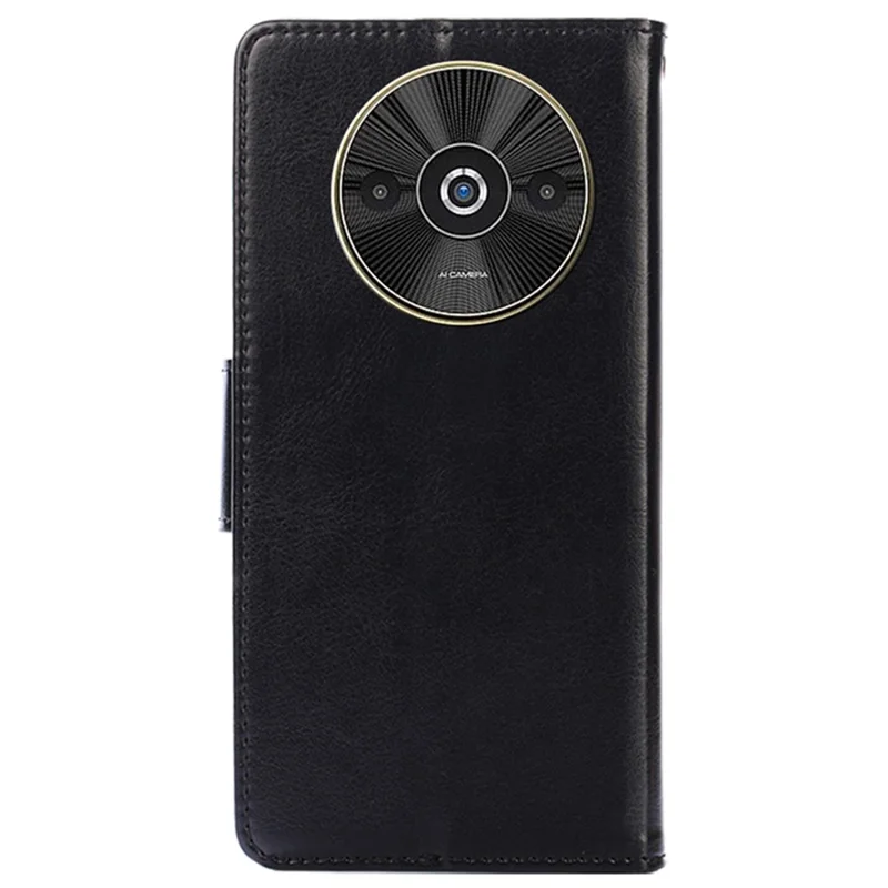 For Xiaomi Redmi A3 4G / Poco C61 4G Leather Wallet Case Mobile Phone Cover   - Black