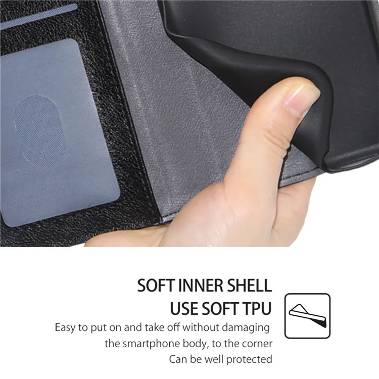For Infinix Note 40 Pro 5G Case PU Leather Phone Zipper Purse Cover with Wrist Straps - Black