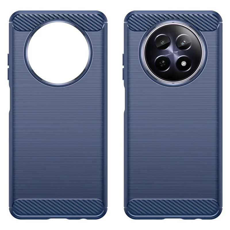 For Realme 12 5G TPU Case Brushed Phone Cover Mobile Accessories   Suppliers - Blue