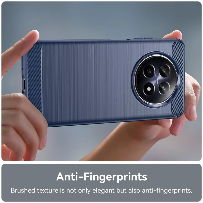 For Realme 12 5G TPU Case Brushed Phone Cover Mobile Accessories   Suppliers - Blue