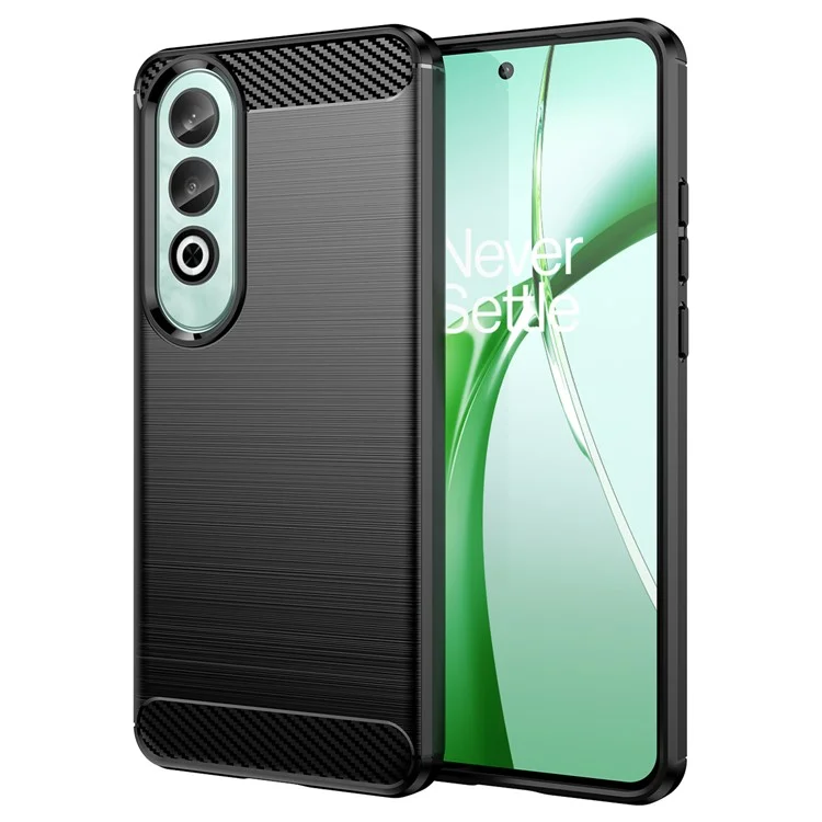 Pour OnePlus Nord CE4 5G Coque en fibre de carbone Texture TPU Housse de téléphone Gros - Noir