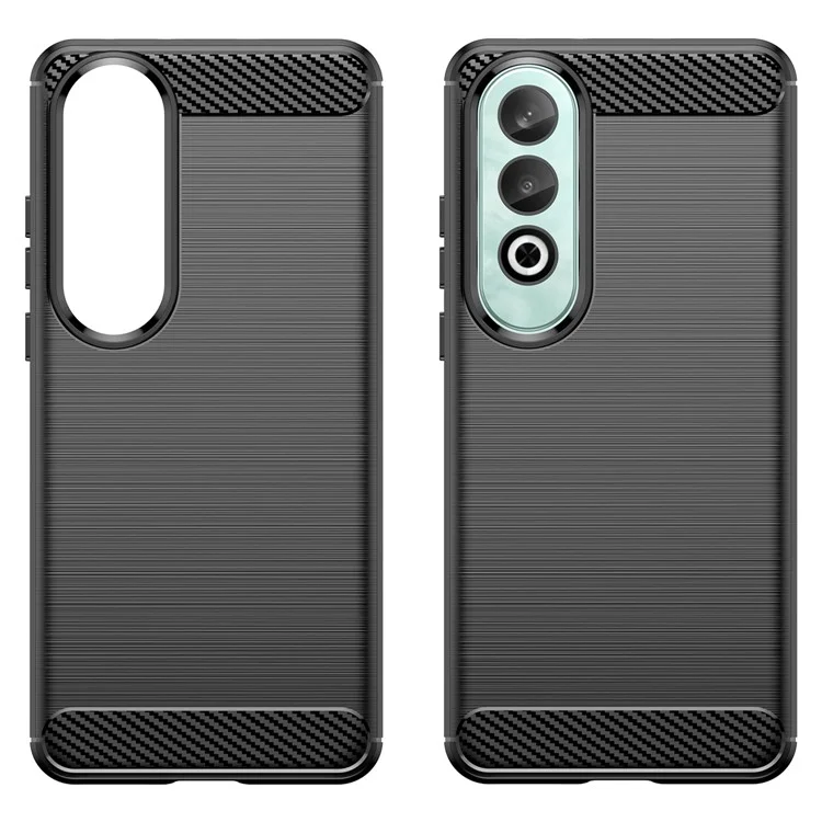 Pour OnePlus Nord CE4 5G Coque en fibre de carbone Texture TPU Housse de téléphone Gros - Noir