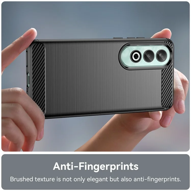 Pour OnePlus Nord CE4 5G Coque en fibre de carbone Texture TPU Housse de téléphone Gros - Noir