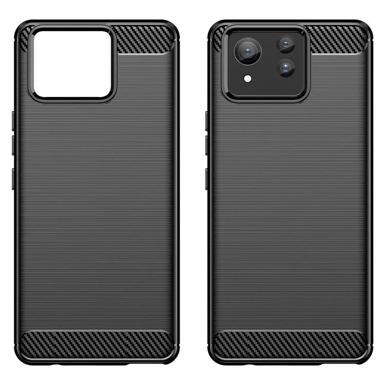 Для Asus Zenfone 11 Ultra 5G TPU чехол углеродного волокна Текстура мягкий чехол для телефона - черный