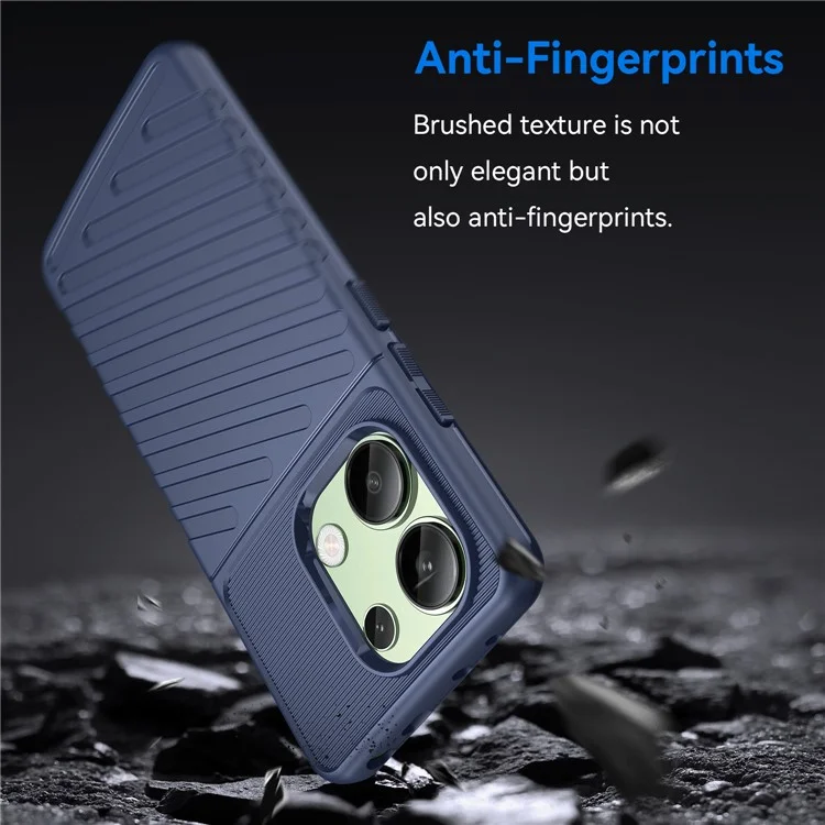 Thunder Series For Xiaomi Redmi Note 13 5G Case Thickened TPU Phone Cover Wholesale - Blue