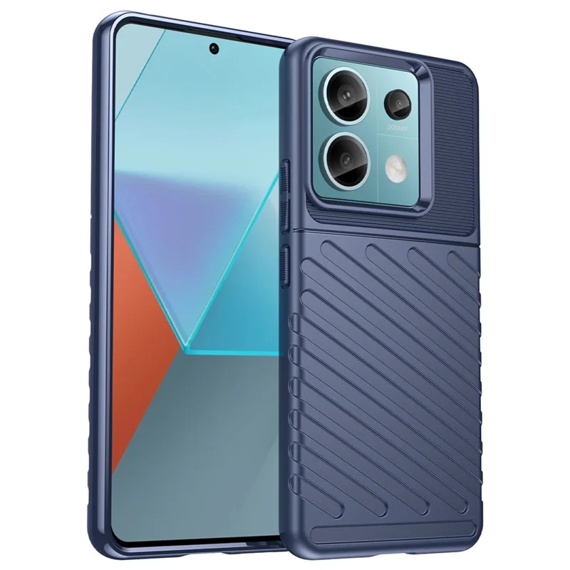 Thunder Series For Xiaomi Redmi Note 13 Pro 5G / Poco X6 5G Case Thickened TPU Soft Phone Cover - Blue