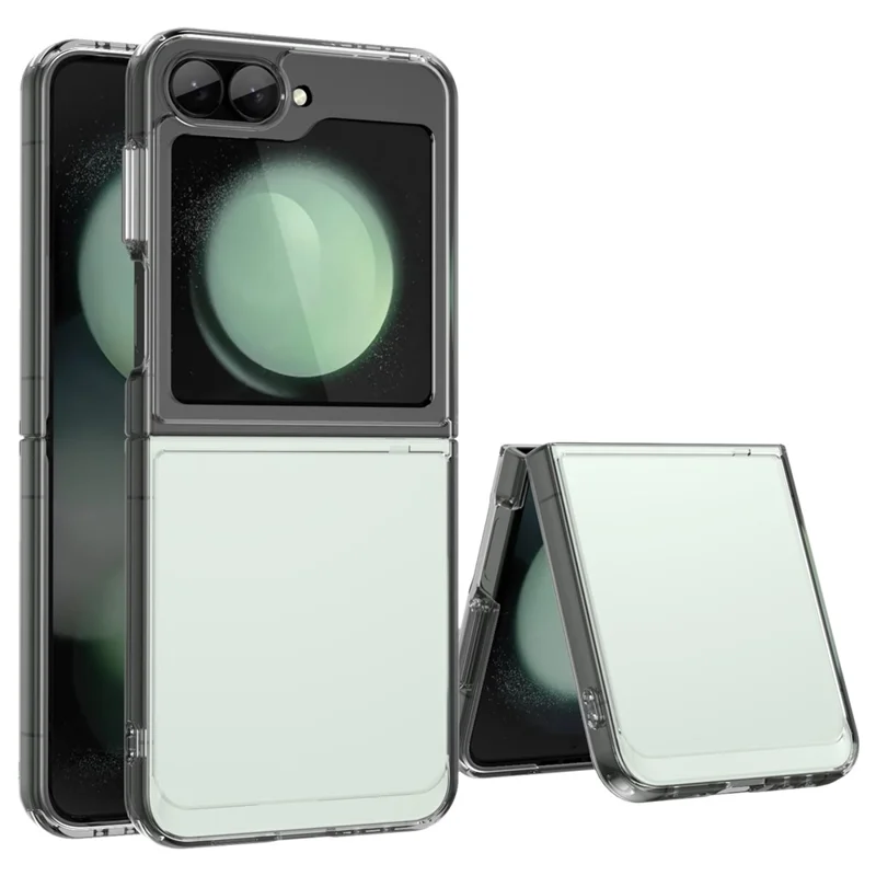 For Samsung Galaxy Z Flip7 FE 5G / Z Flip6 5G Case TPU+Acrylic Shockproof Phone Cover - Transparent