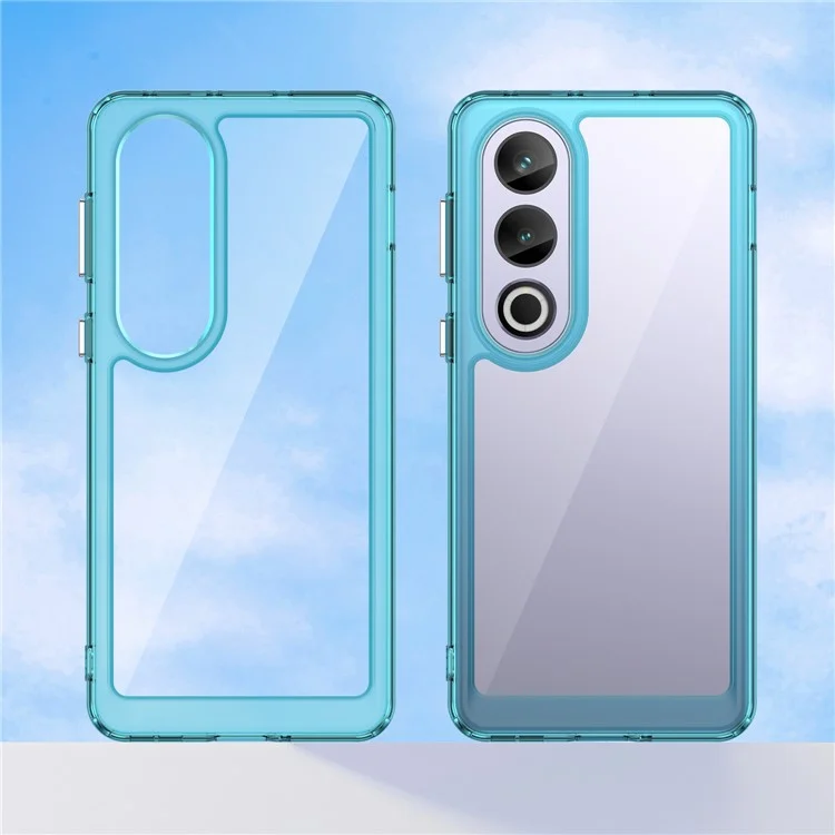 For OnePlus Ace 3V 5G Case TPU Frame Clear Acrylic Phone Shell Wholesale Cell Phone Accessories - Transparent Blue
