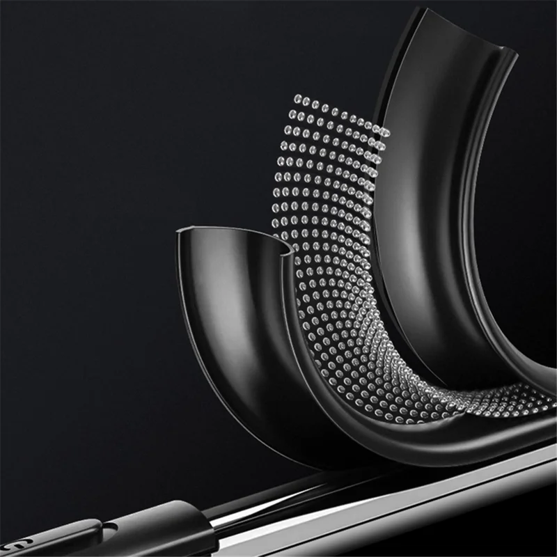 Slim-Fit Phone Case for iPhone 14 Pro Max Matte Metal+PC+TPU Phone Cover - Black+Silver