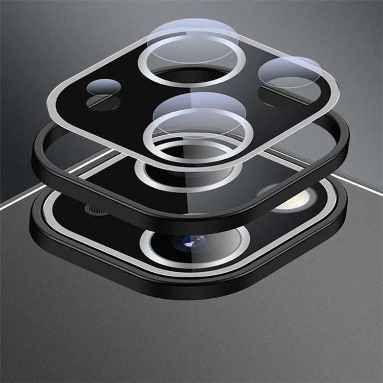 For iPhone 14 Matte Case Metal+PC+TPU Shockproof Mobile Phone Cover - Black+Brushed Black