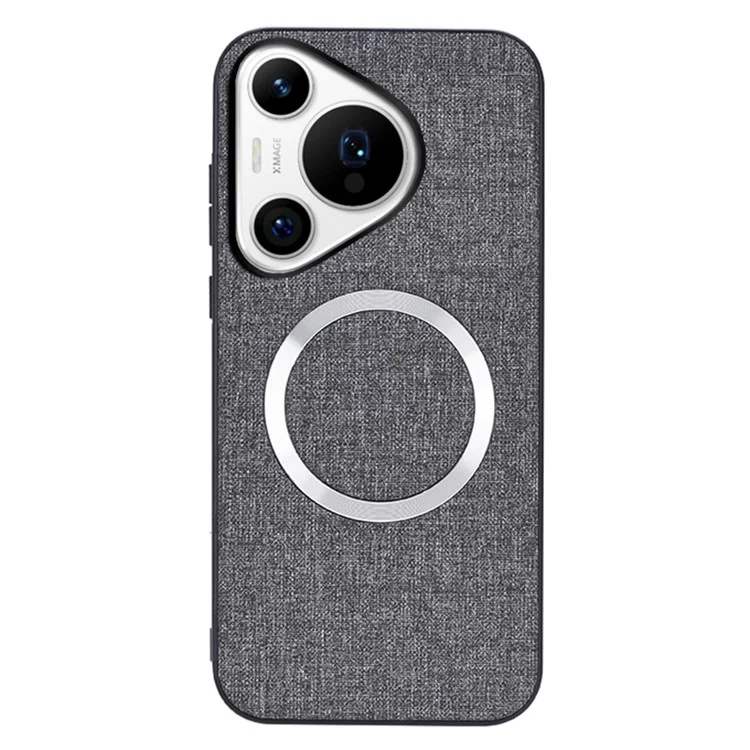 Para Huawei Pura 70 Pro / Pura 70 Pro+ Capa TPU+Cloth Dropproof Magnetic Phone Cover - Cinza