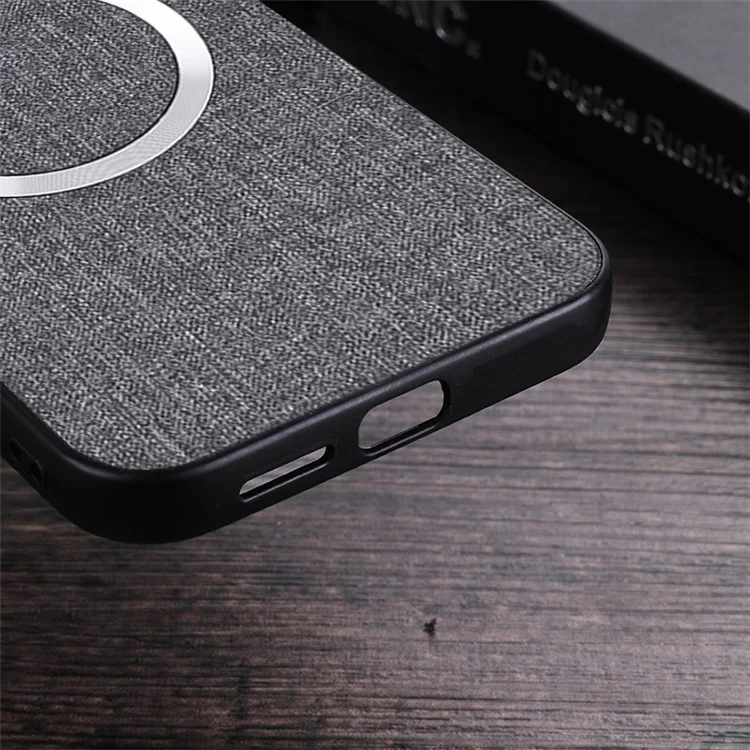 Para Huawei Pura 70 Pro / Pura 70 Pro+ Capa TPU+Cloth Dropproof Magnetic Phone Cover - Cinza