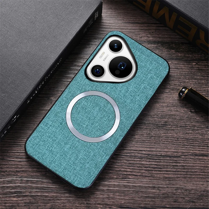 Per il caso Huawei Pura 70 Compatibile con MagSafe TPU+Cloth Protective Cover - Verde
