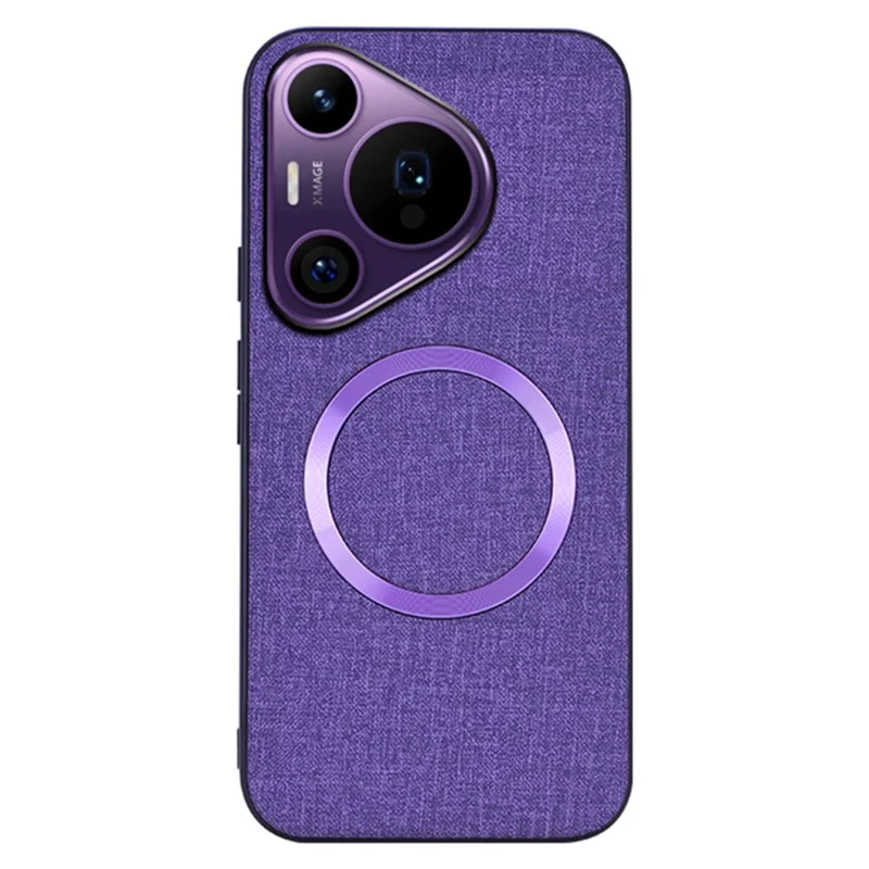 Für Huawei Pura 70 Hülle kompatibel mit MagSafe TPU+Tuch Schutzhülle - Lila