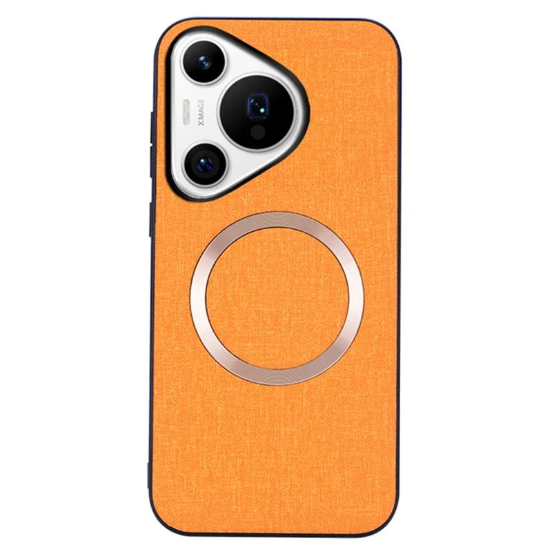 Pour Huawei Pura 70 Étui Compatible avec MagSafe TPU+Cloth Protective Cover - Orange