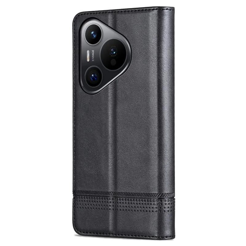 AZNS Für Huawei Pura 70 Wallet Case PU Leder Magnetischer Stoßabsorbierender Telefonschutz - Schwarz