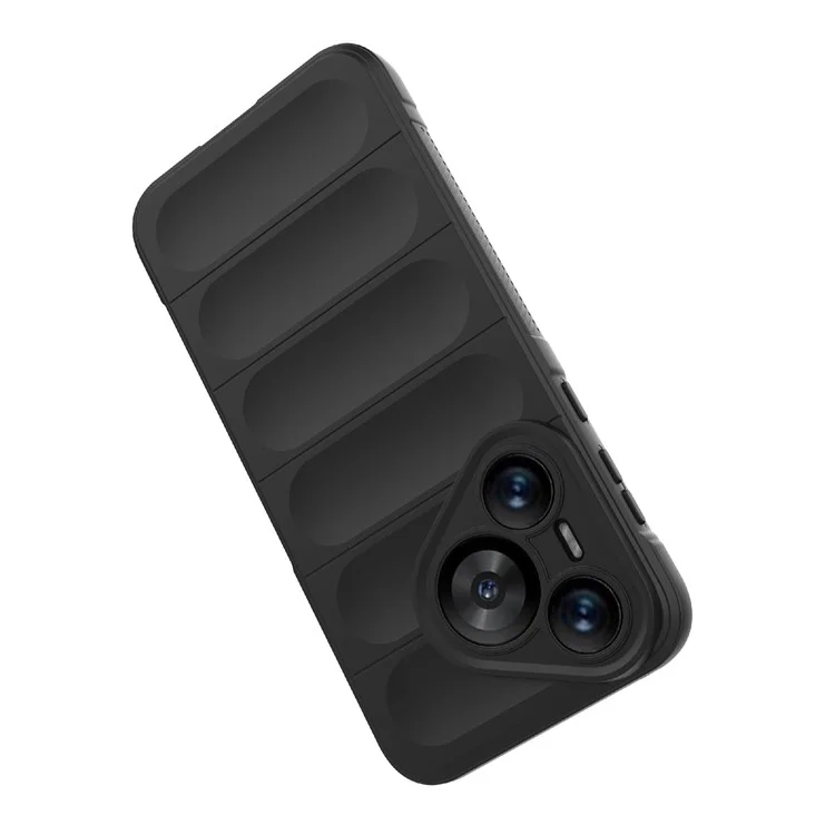 For Huawei Pura 70 Case Shock Absorption Soft TPU Phone Cover - Black