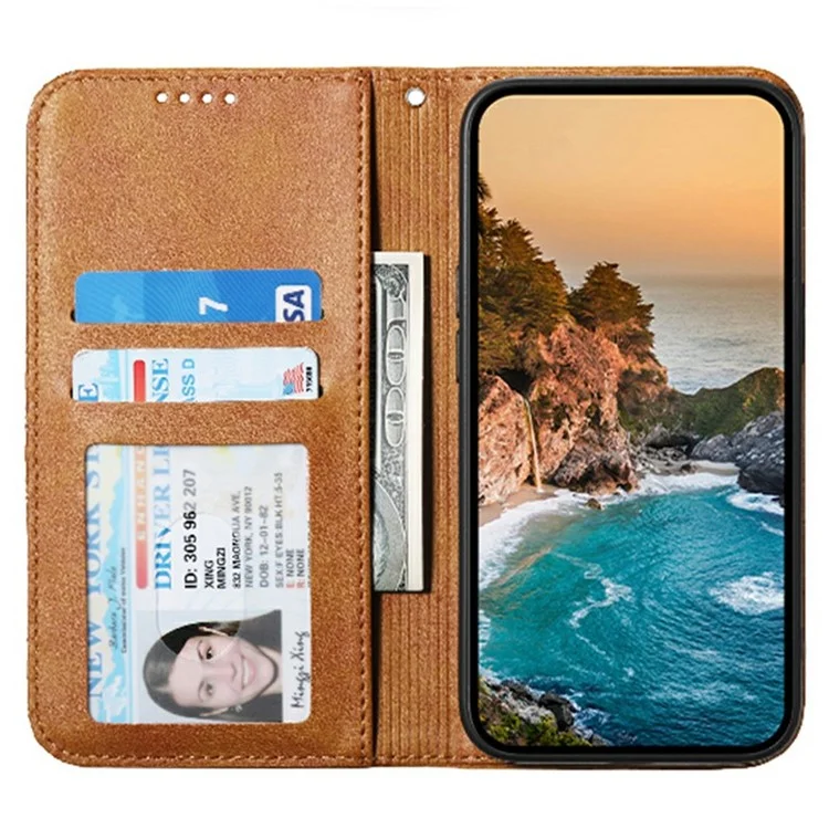 Para Samsung Galaxy M62 Cartera Funda de Teléfono Patrón Grabado en Relieve de Rombos Cuero PU Flip Cover - Amarillo