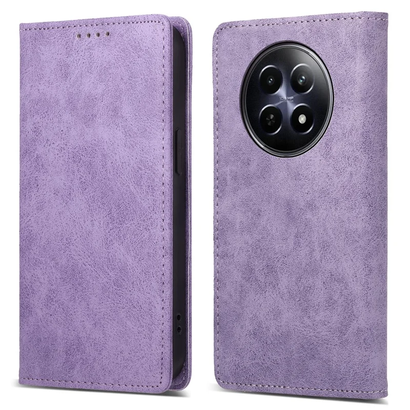 DF-05 Per Realme 12 5G / 12x 5G Business Case Custodia in pelle PU con blocco RFID - Viola