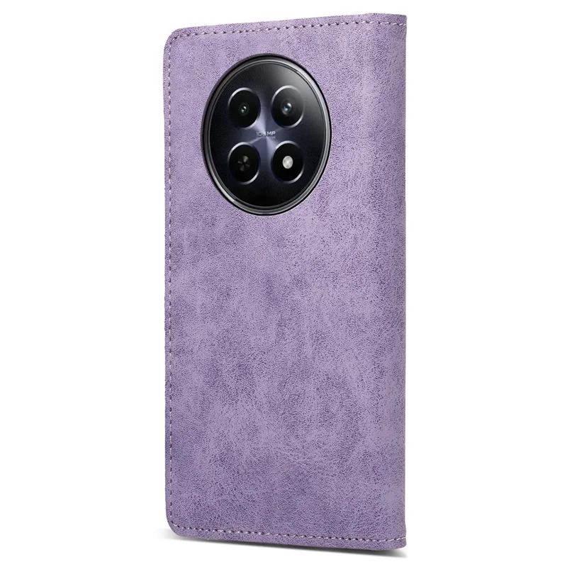 DF-05 Per Realme 12 5G / 12x 5G Business Case Custodia in pelle PU con blocco RFID - Viola